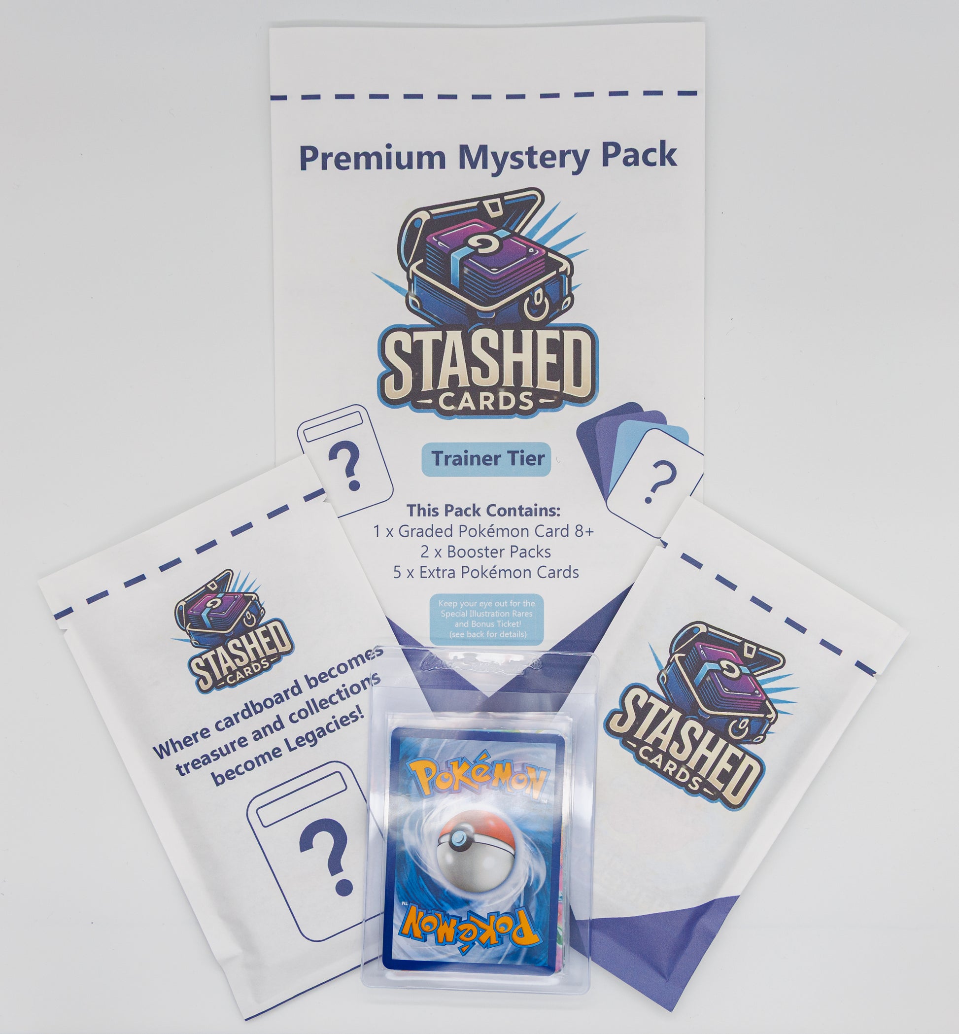 Premium Mystery Pack (Trainer Tier) Stashed Cards Premium Mystery Pack (Trainer Tier) Stashed Cards